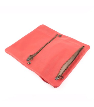 Fringe Clutch Bag in Leather - Sophia